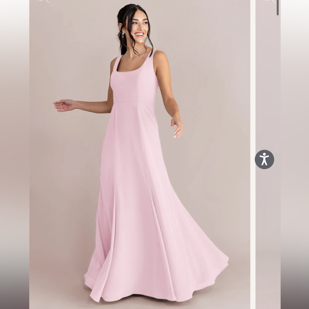Revelry Nicole Baby Pink Bridesmaid Dress